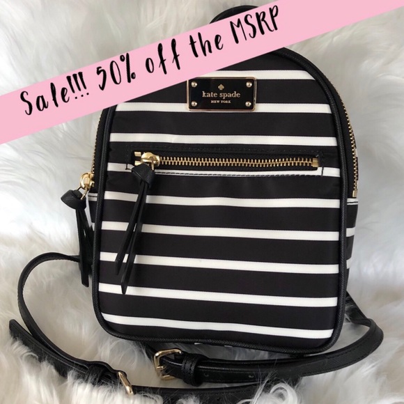 kate spade Handbags - NWT Kate Spade Mini Bradley Wilson Road Stripes